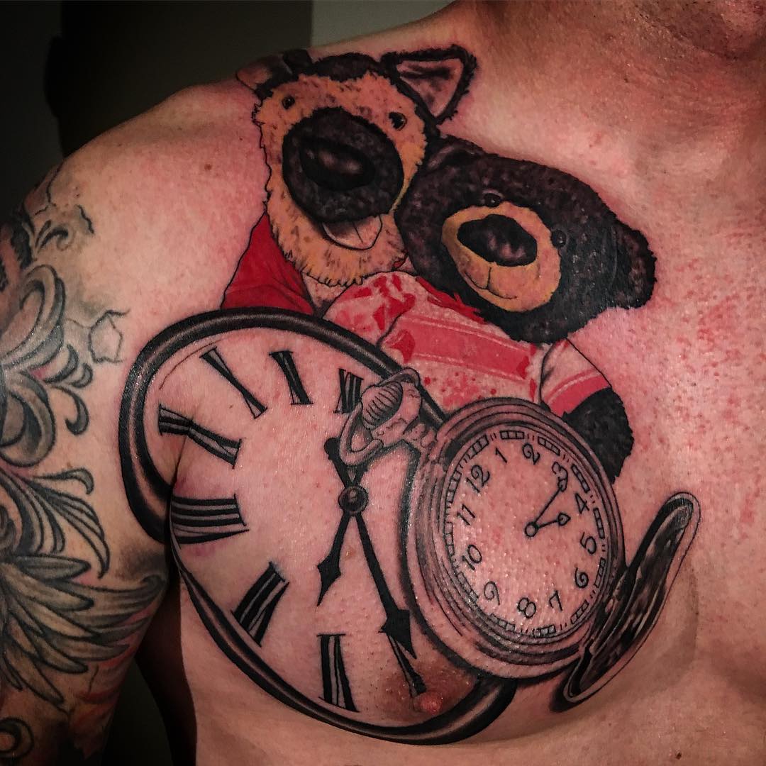 Mandala Birth Clock Tattoo With Name birth clock tattoos tattoo
