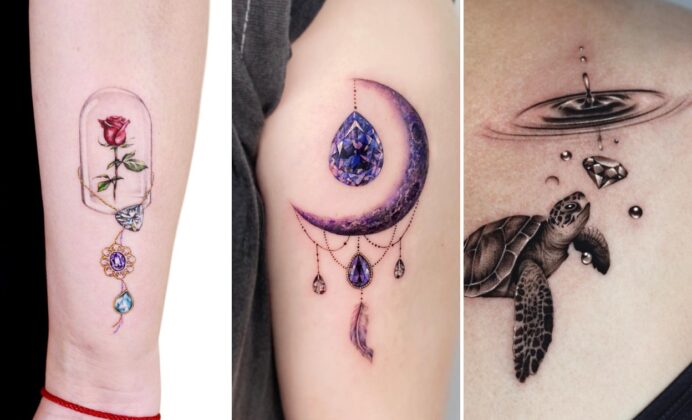 15+ Aesthetic Birthstone Tattoo Ideas Showcasing Birthstone Artistry