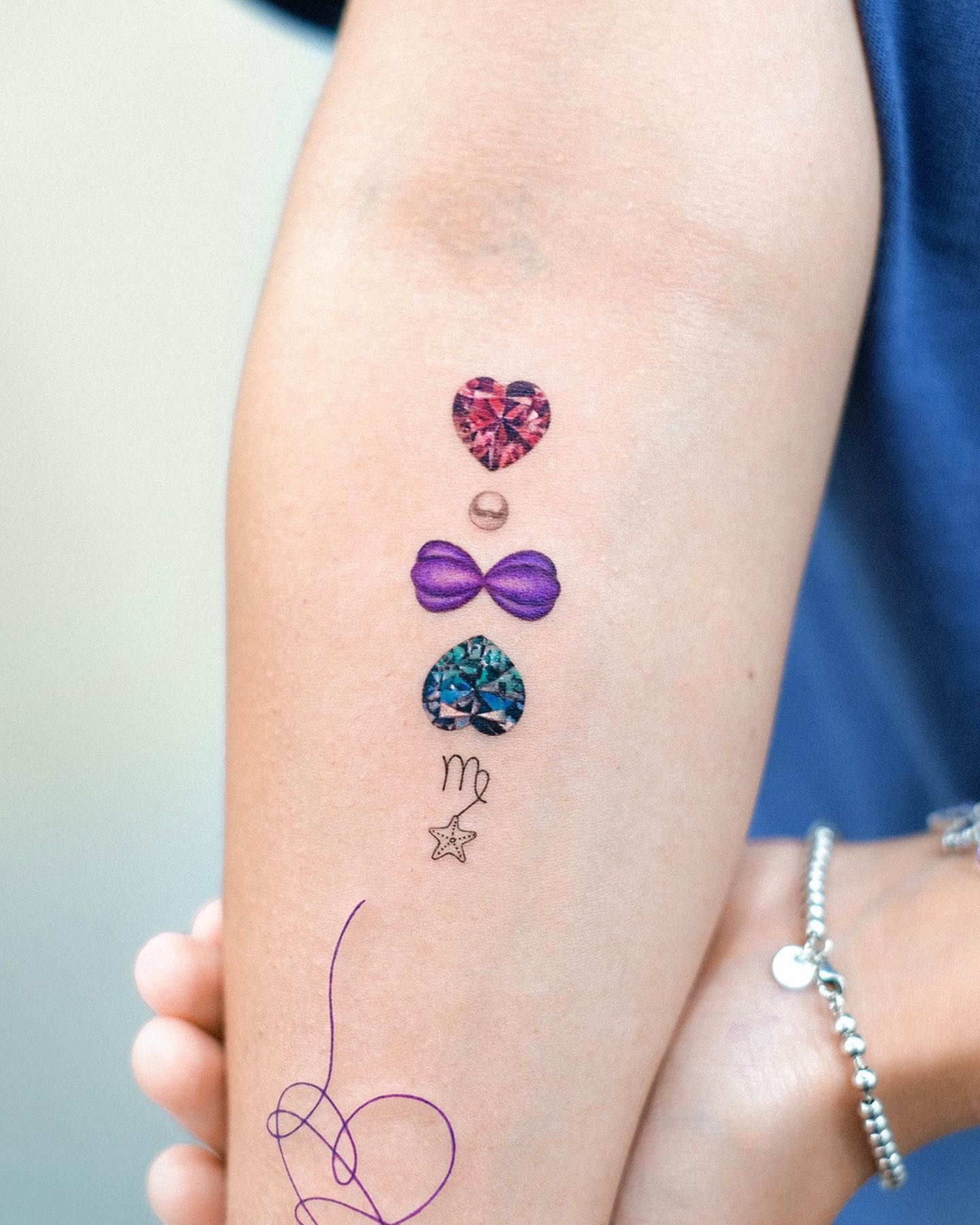 Zodiac Birthstone Tattoo