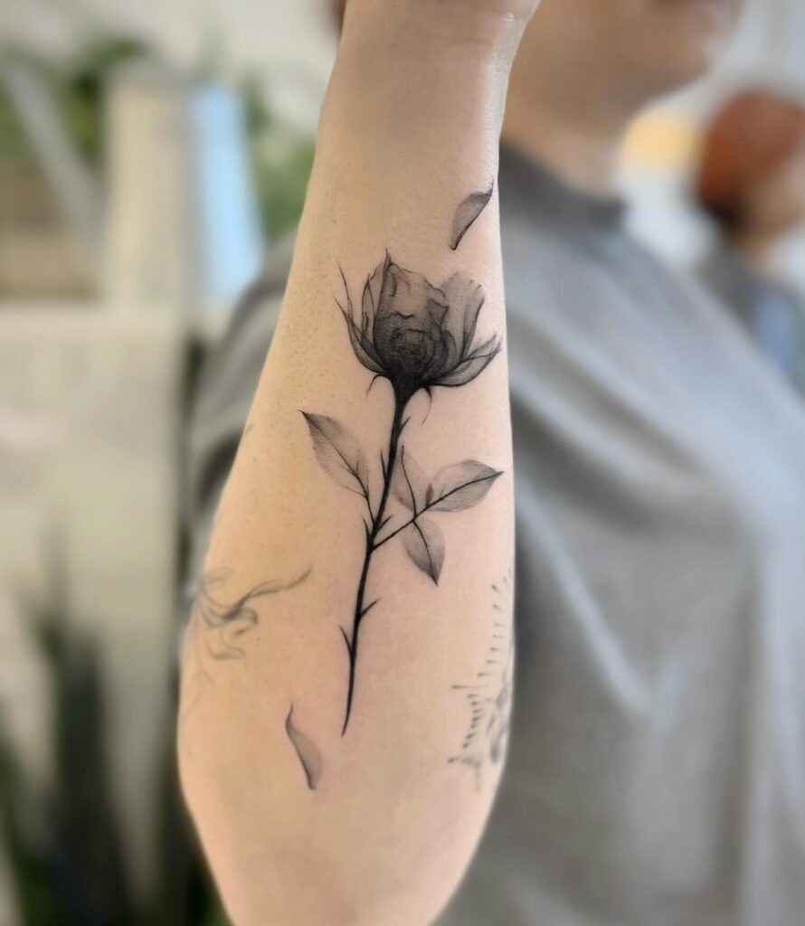 Cowgirl Character Ankle Tattoo