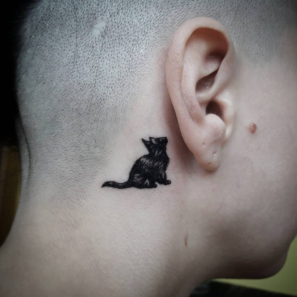 Praying Hands Behind Ear Tattoo behind the ear tattoo ideas for men tattoo