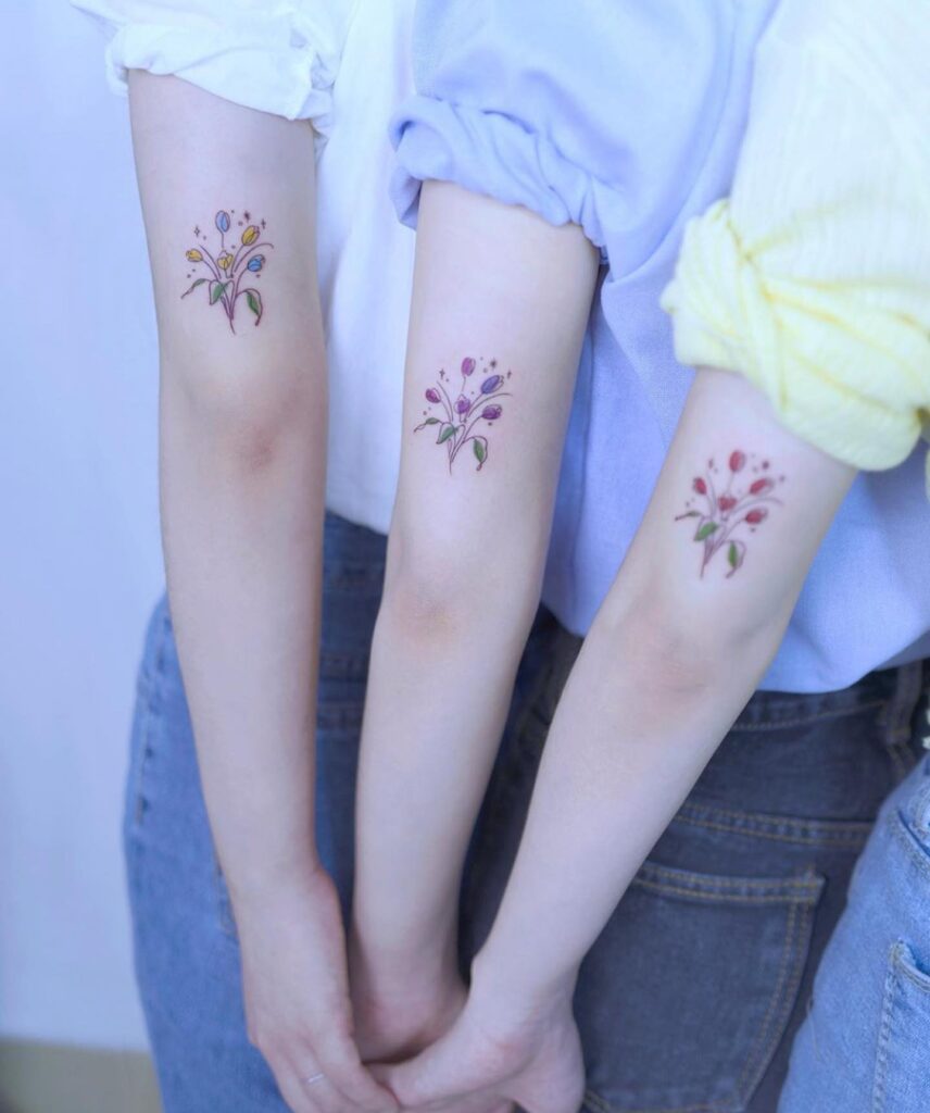 Geometric Arrow Trio Tattoo