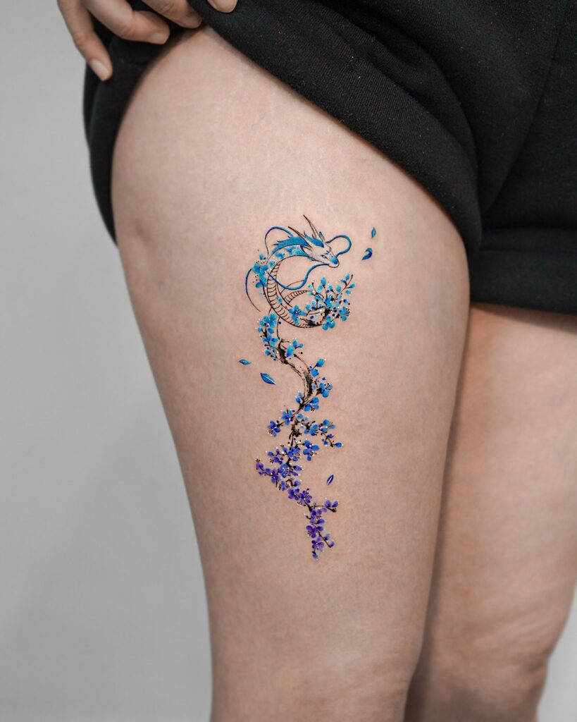 Small Shoulder Dragon Tattoo