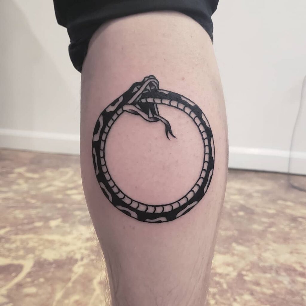 Yin Yang Ouroboros Tattoo