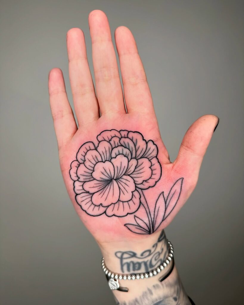 Abstract Flow And Symbolic Hand Tattoo