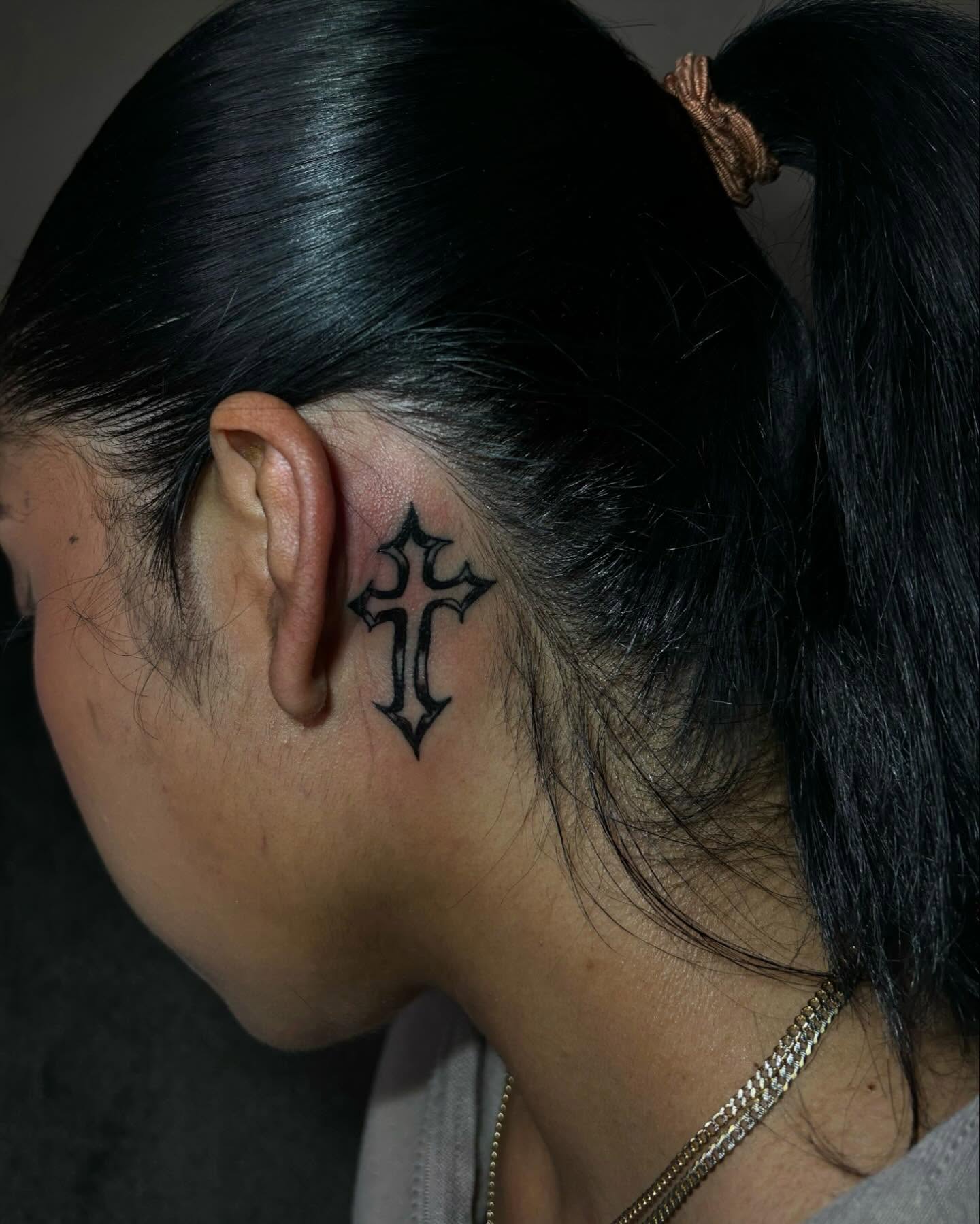 Bold Gothic Cross Tattoo cross tattoos ideas for women tattoo