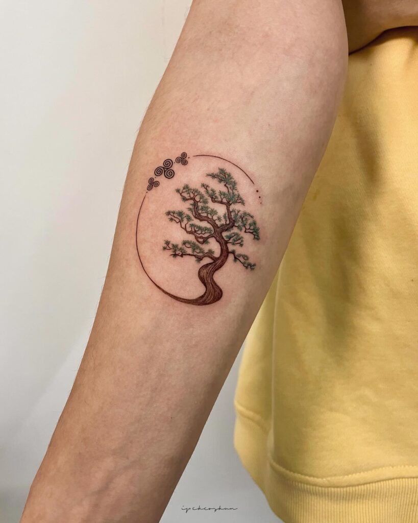 Bonsai Tree of Rebirth Tattoo symbols tattoos tattoo