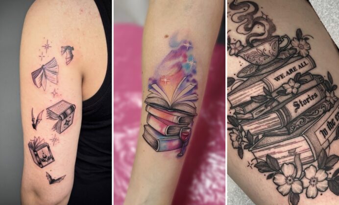15+ Aesthetic Book Tattoo Ideas Showcasing Book Artistry