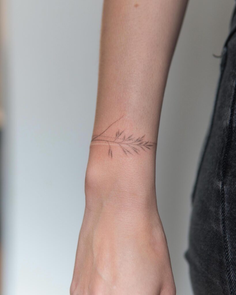 Kufic Arabic Calligraphy Bracelet Tattoo