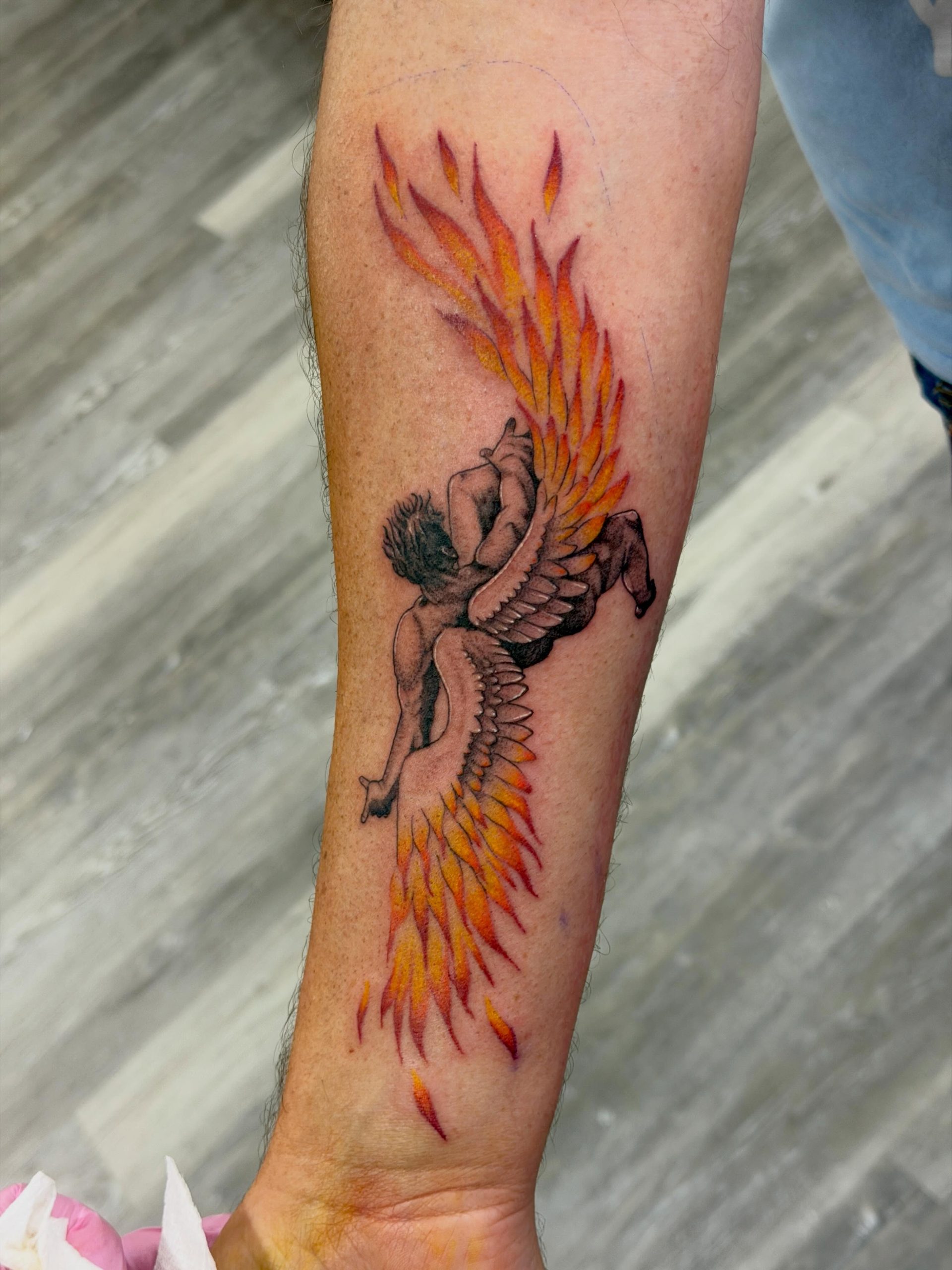 Diamond Frame Icarus Tattoo