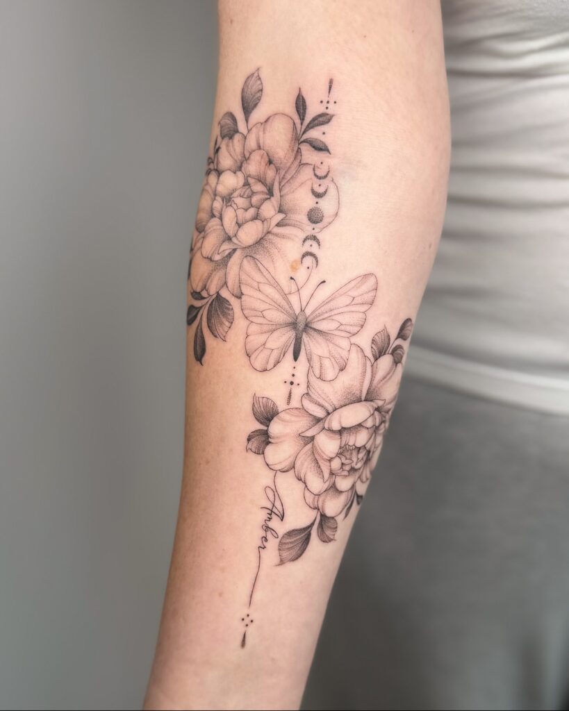 Flowing Jellyfish Arm Tattoo