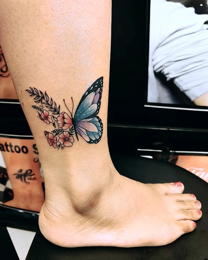 Yin Yang Sun And Moon Watercolor Tattoo