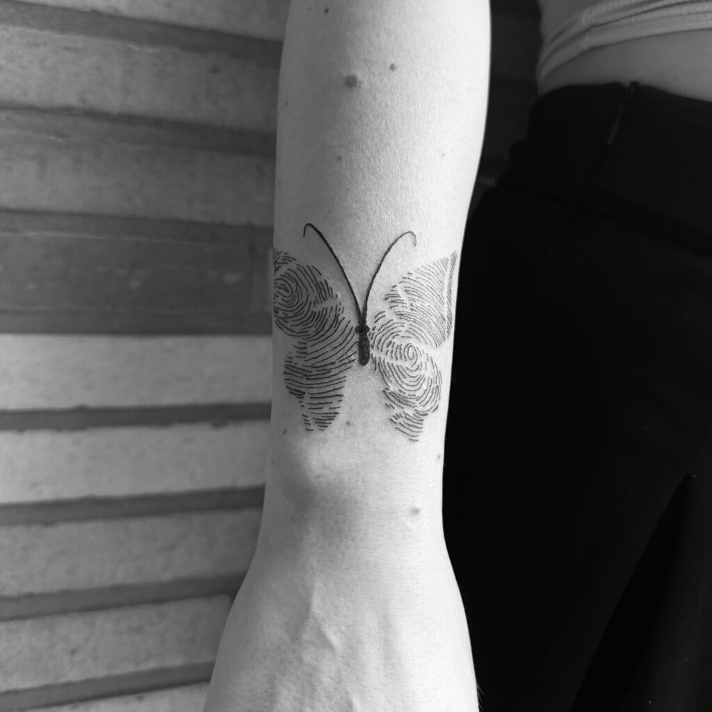 Floral Fingerprint fingerprint tattoos tattoo
