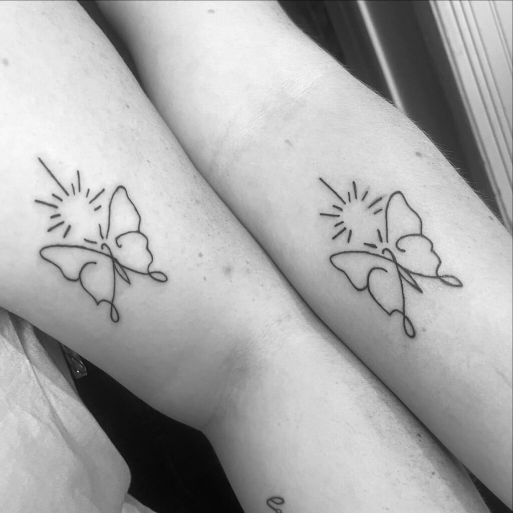 Butterfly Radiance sisters tattoos tattoo