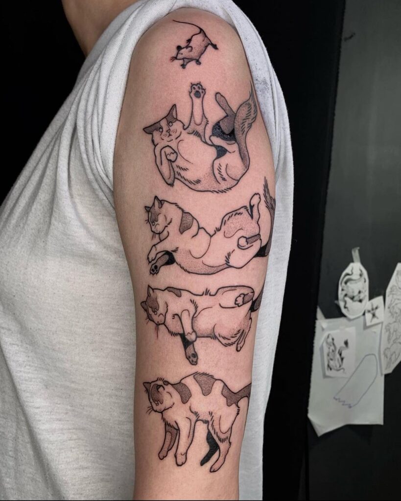 Minimalist Botanical Garlic Tattoo