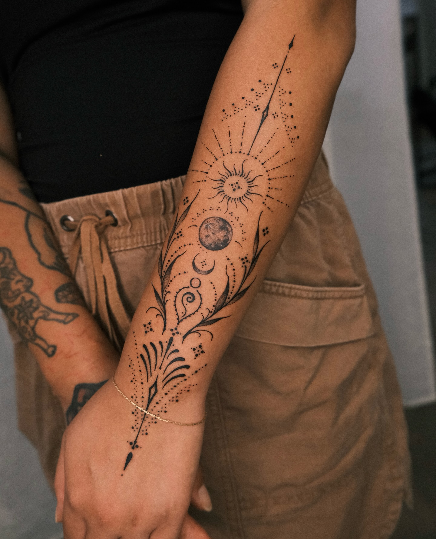 Celestial Arrow Mandala Tattoo mandala tattoo ideas tattoo