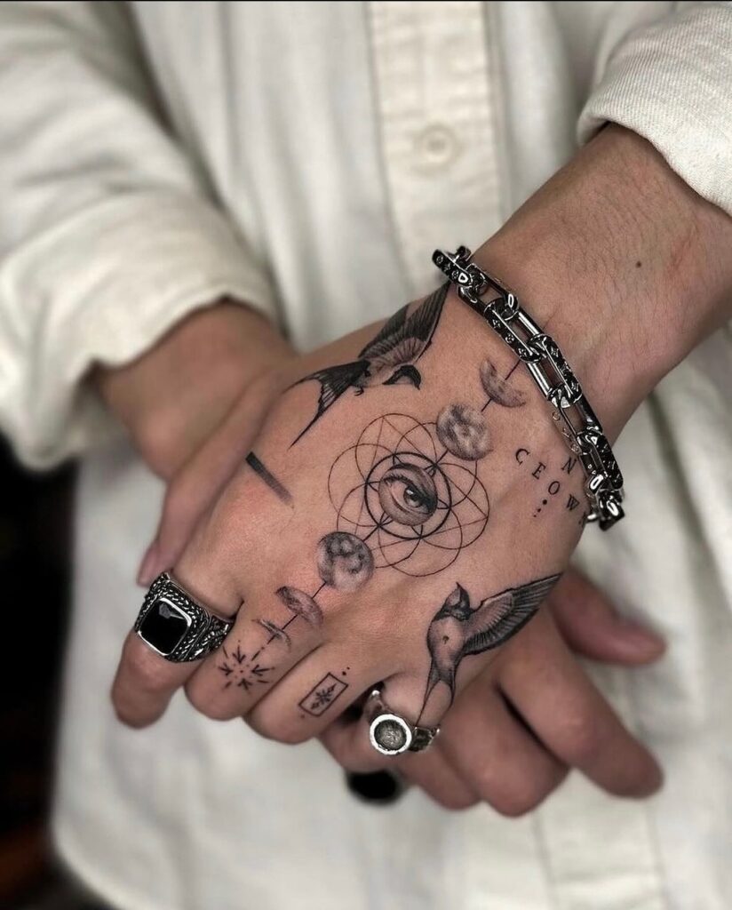 Celestial Navigator Tattoo hand tattoo ideas for guys tattoo