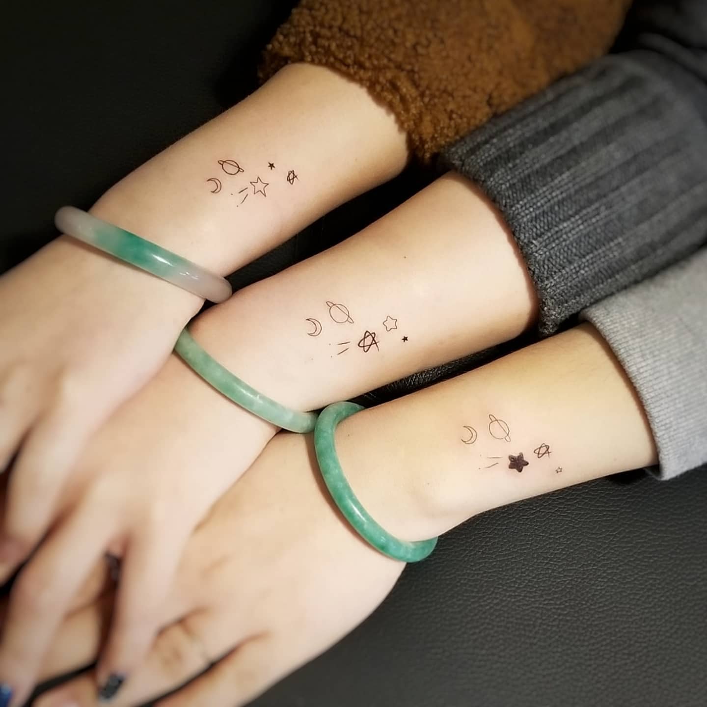 Stacked Heart Cousin Tattoo