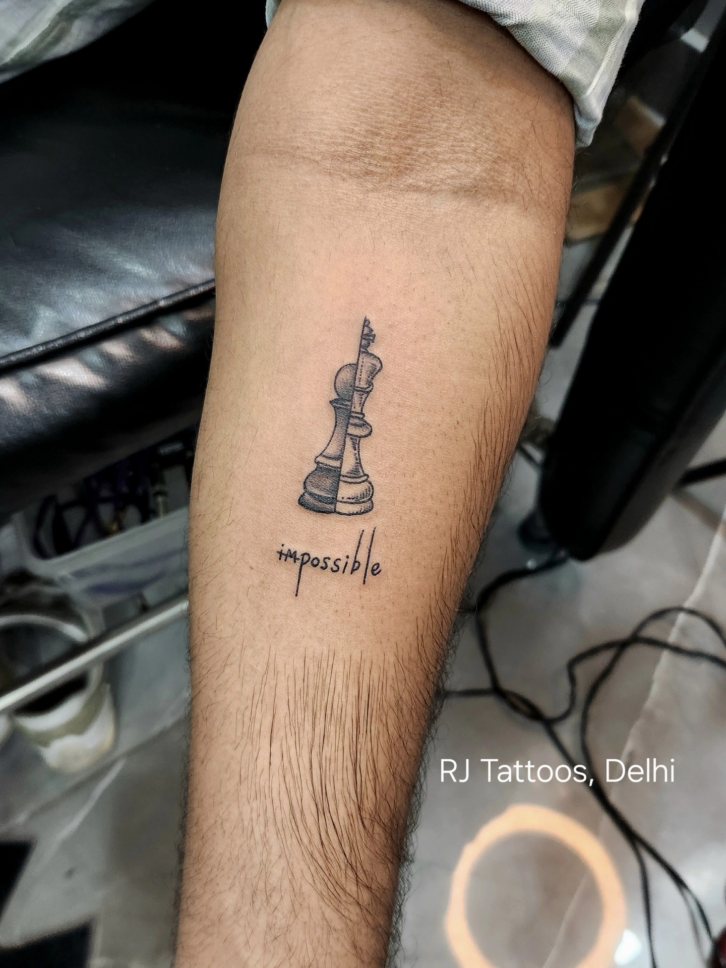 Chess Piece and Impossible Tattoo