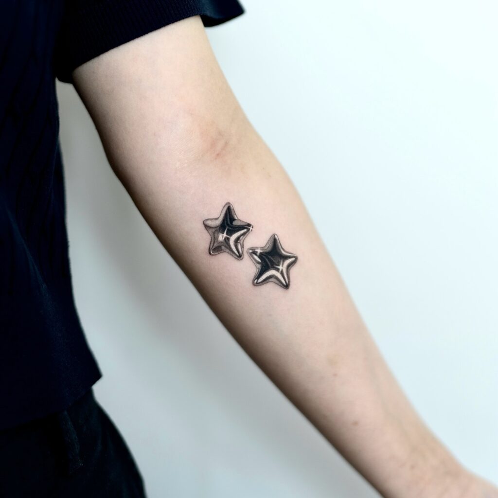 Abstract Cosmic Spark Tattoo