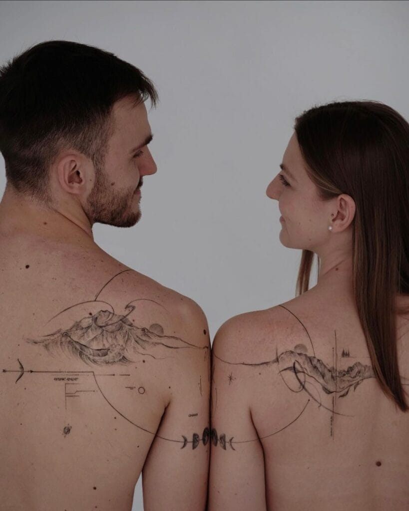 Cohesive Interconnected Design Tattoo