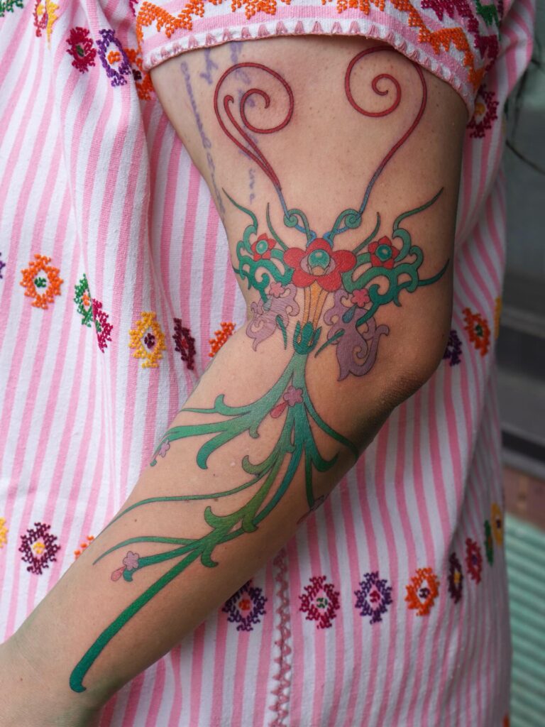 Colorful Abstract Butterfly Tattoo butterfly tattoo designs tattoo