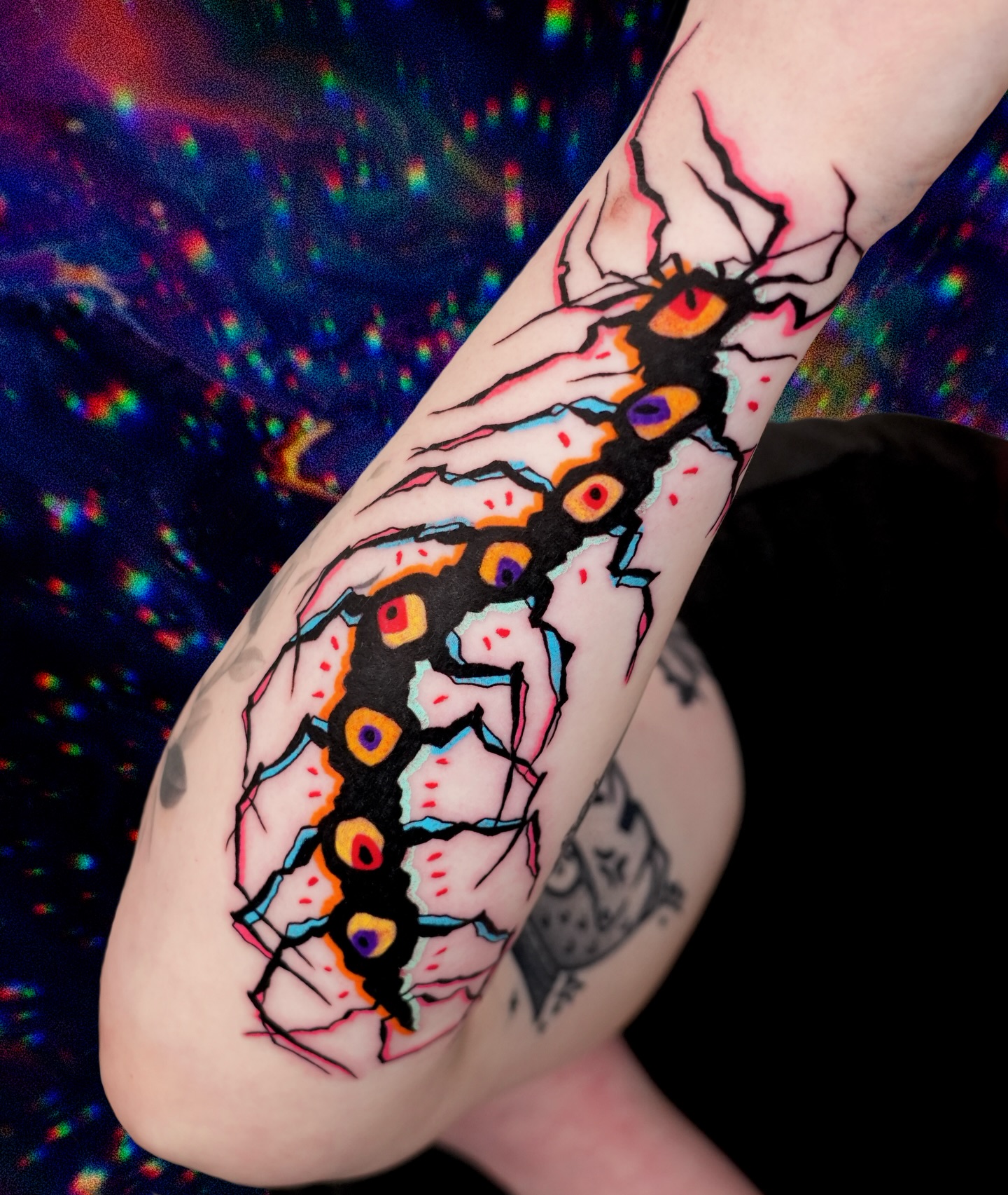 Holographic Grape Cluster Tattoo