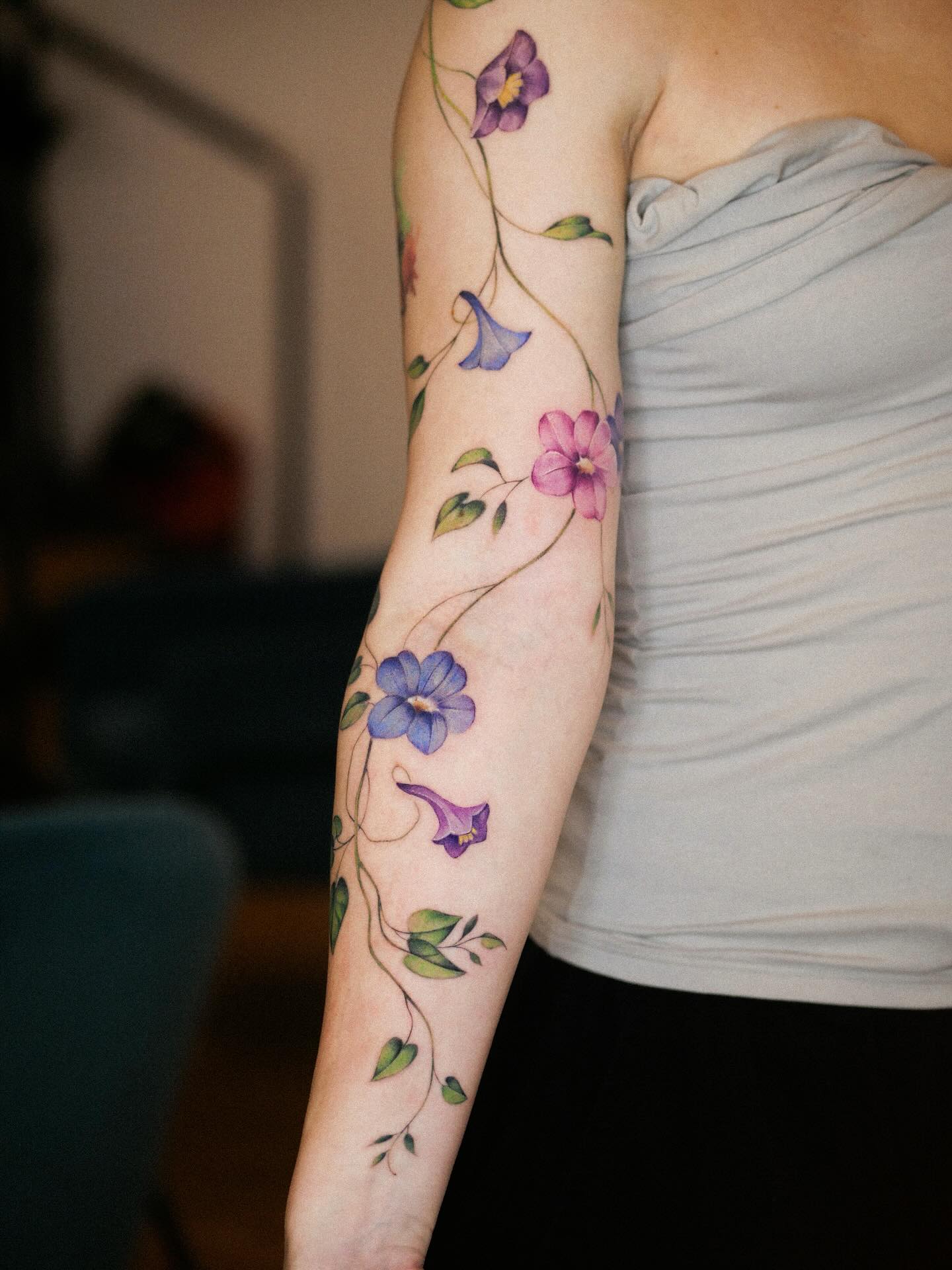 Realistic Vine Tattoo on the Forearm vine tattoos tattoo