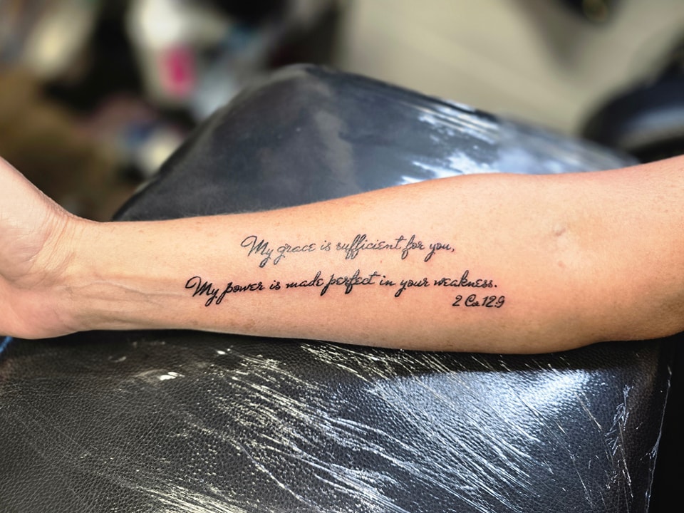 Psalm 13914 Spine Tattoo