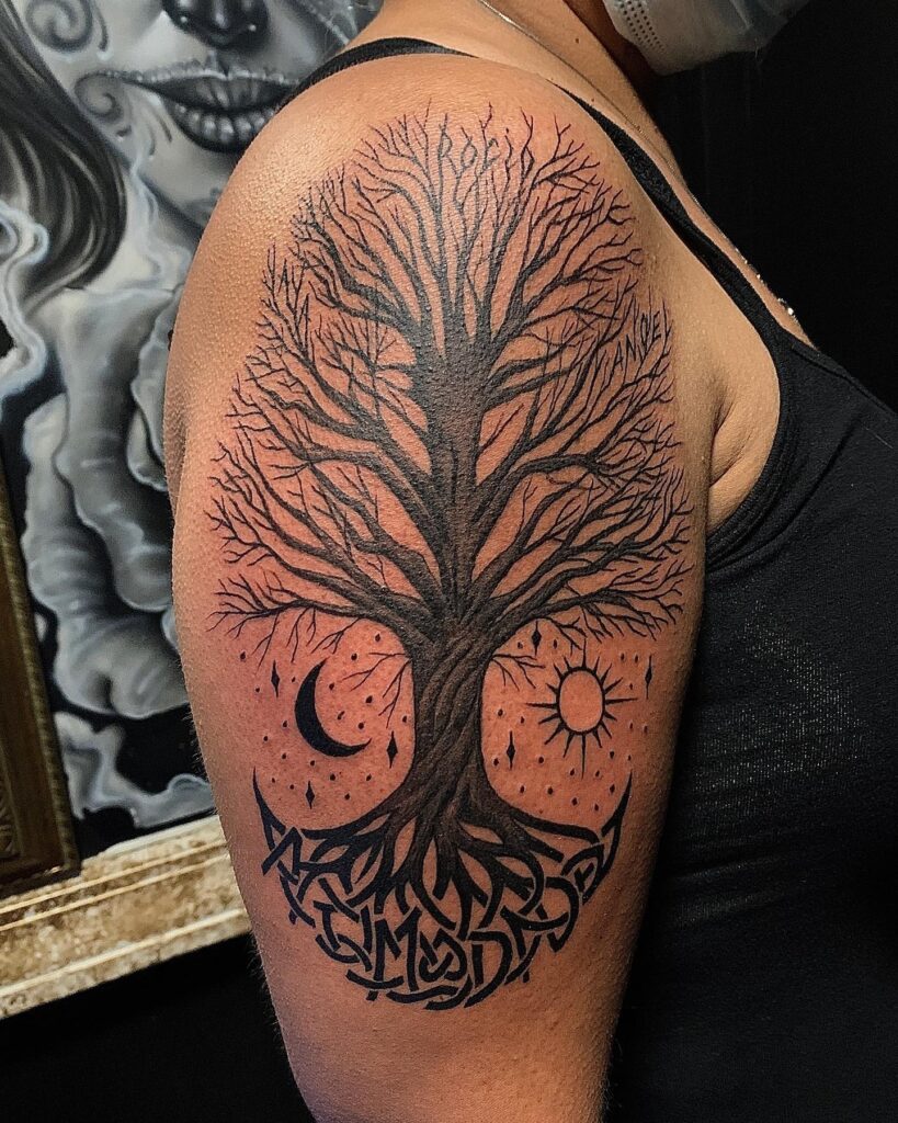 Cosmic Family Tree Tattoo family tree tattoos tattoo