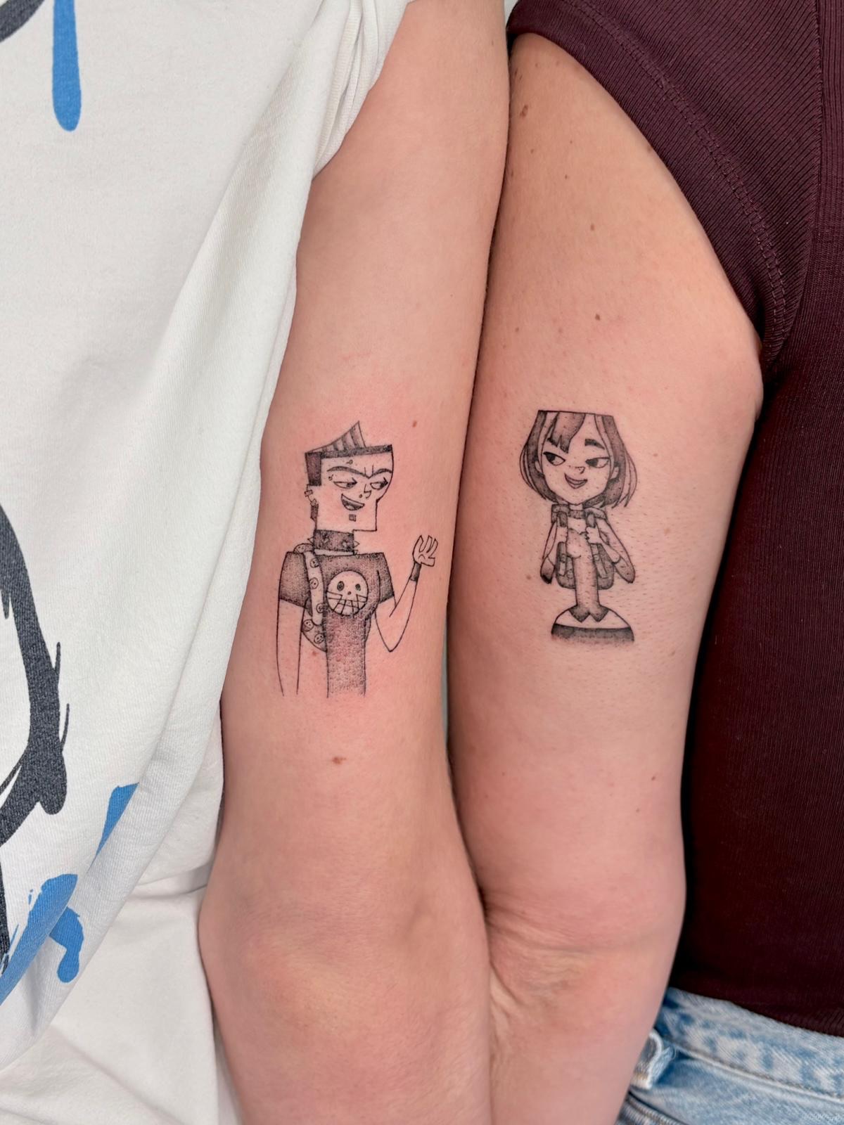 Duncan And Gwen Couples Tattoo