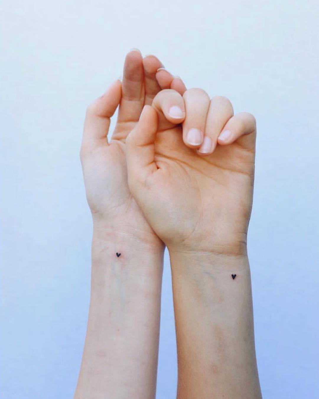 Tiny Heart Matching Couples Tattoo