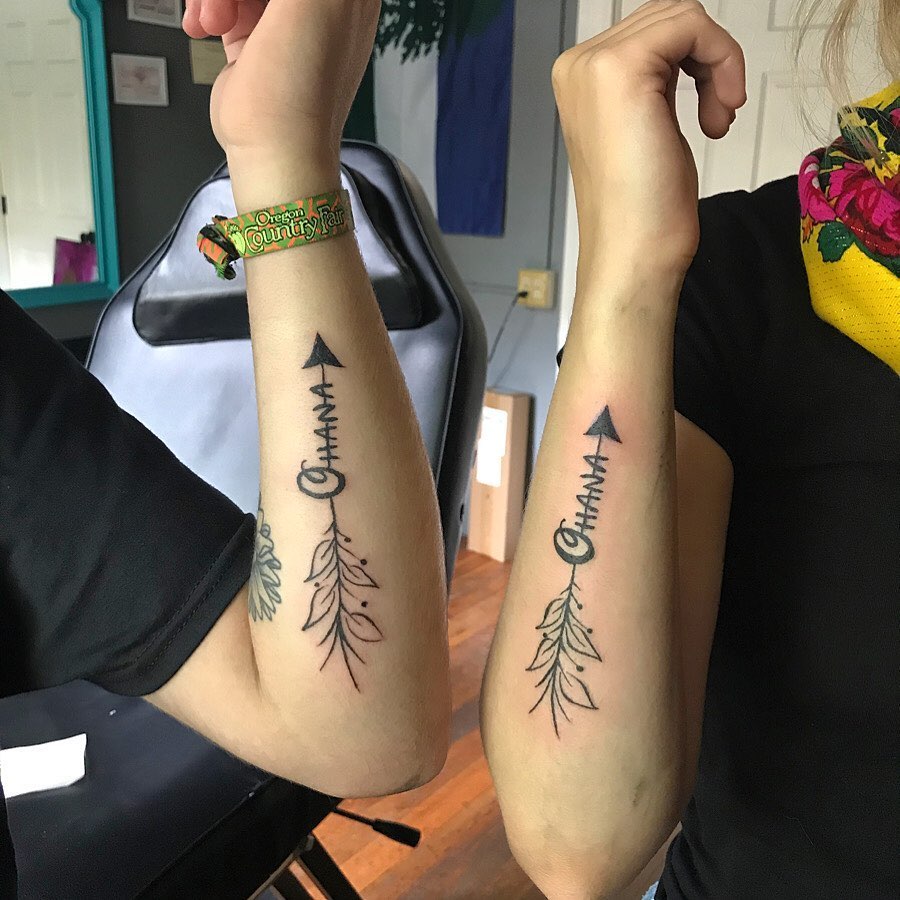 Matching Star Sparkle Cousin Tattoo