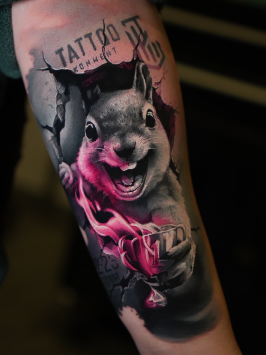 Kaboom Penguin Tattoo