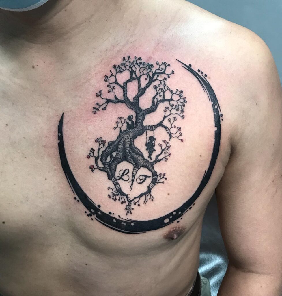 Crescent Family Tree Tattoo family tree tattoos tattoo