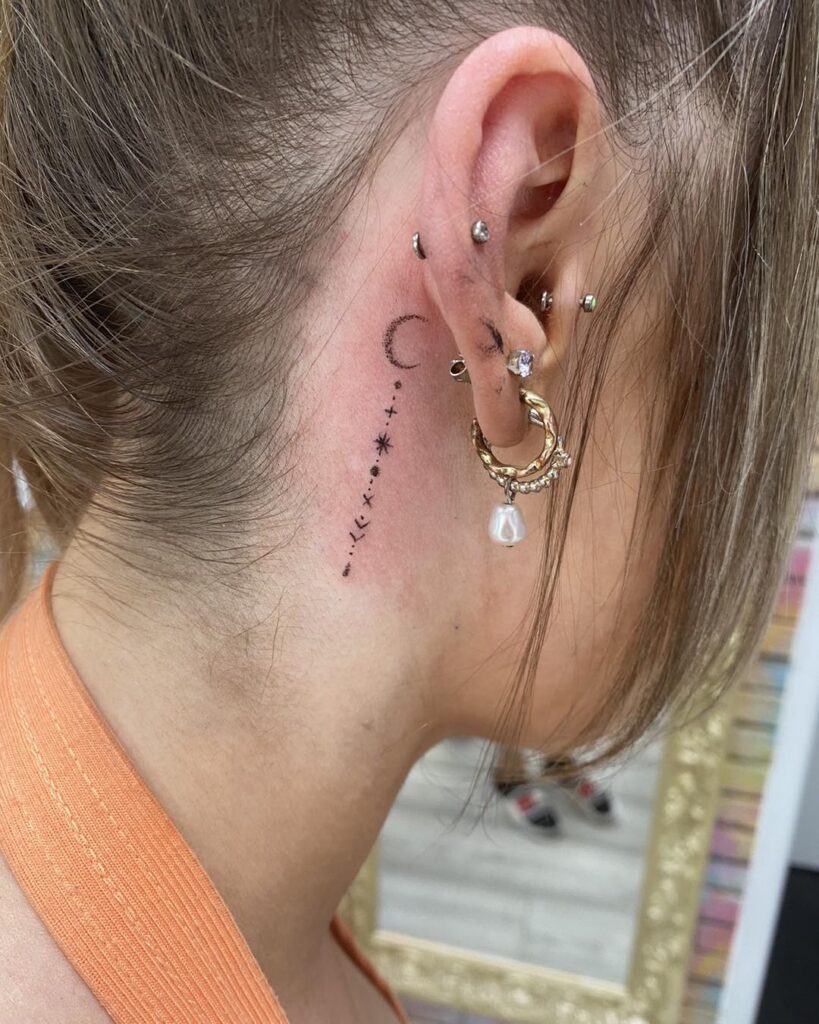 “Hope” Behind-the-Ear Tattoo behind the ear tattoos tattoo