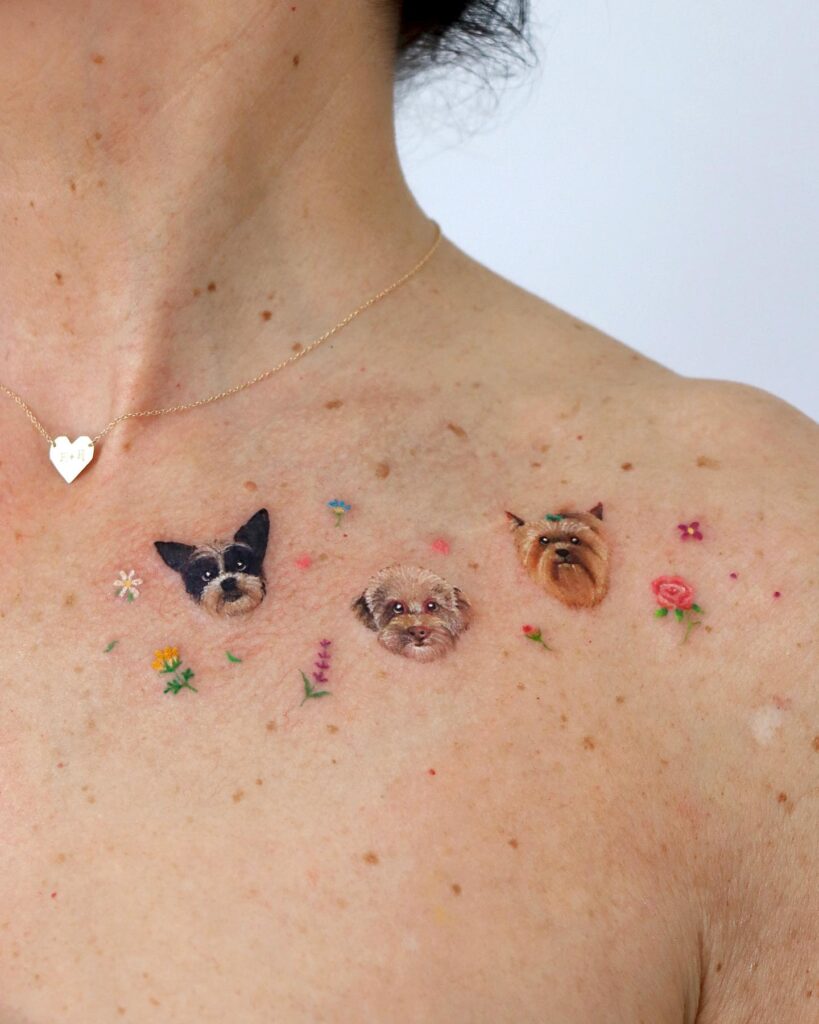 Delicate Dragonfly Collarbone Tattoo