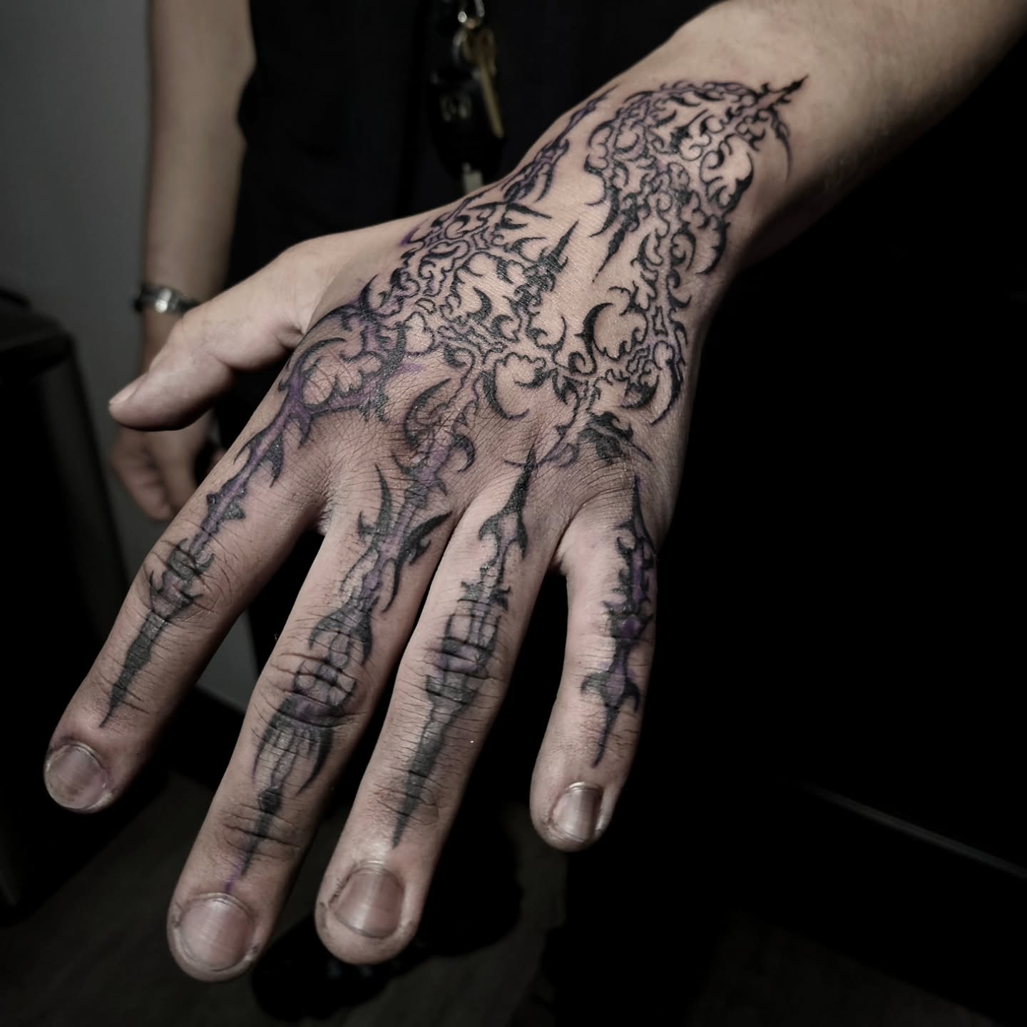 Gothic Cathedral Hand Cybersigilism Tattoo
