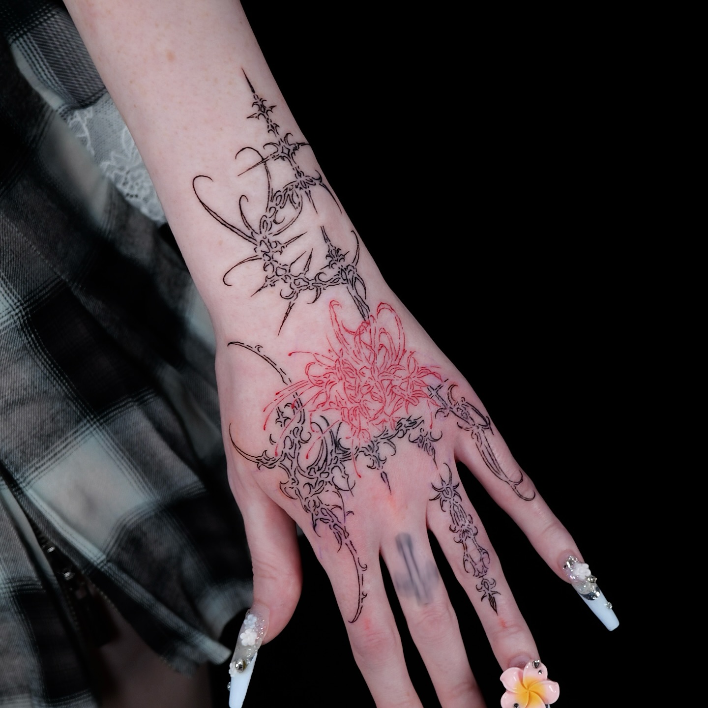 Red Spider Lily Cybersigilism Tattoo