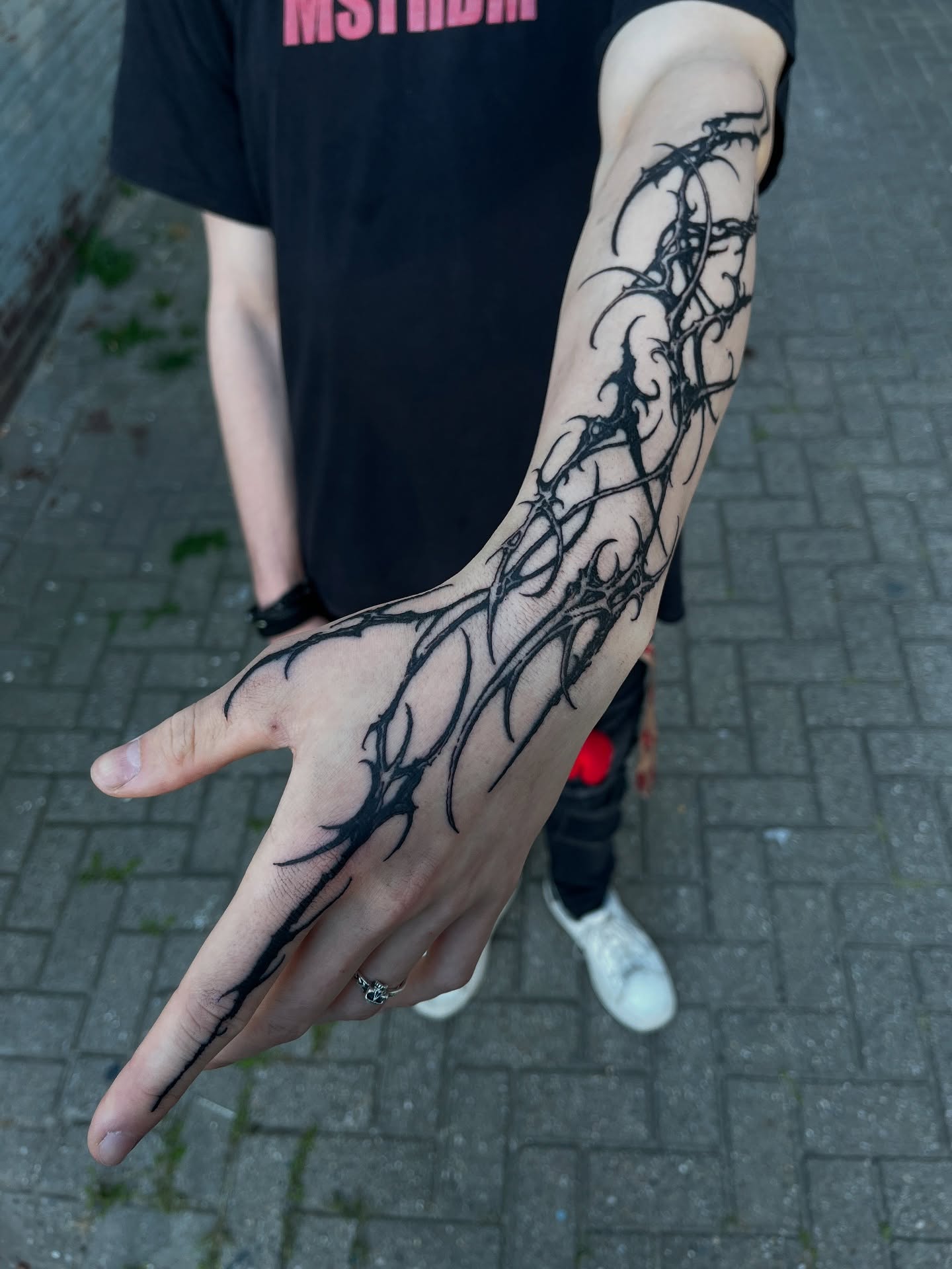 Thorn Vine Cybersigilism Sleeve Tattoo