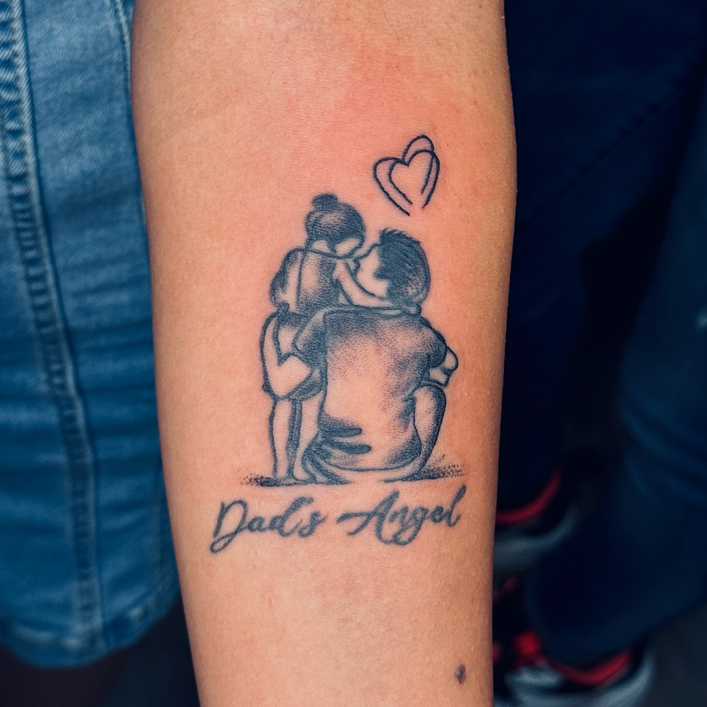 Father and Two Daughters Quote Tattoo father daughter tattoos ideas tattoo