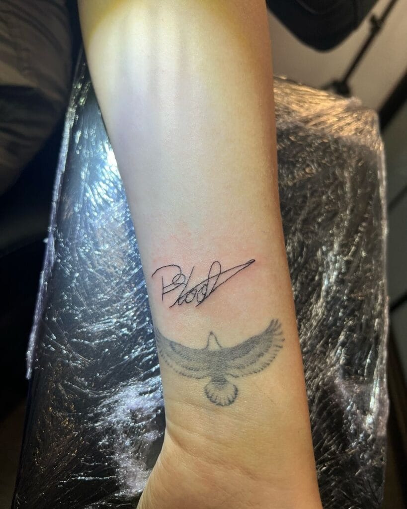 Dad&rsquo;s Signature memorial tattoos tattoo