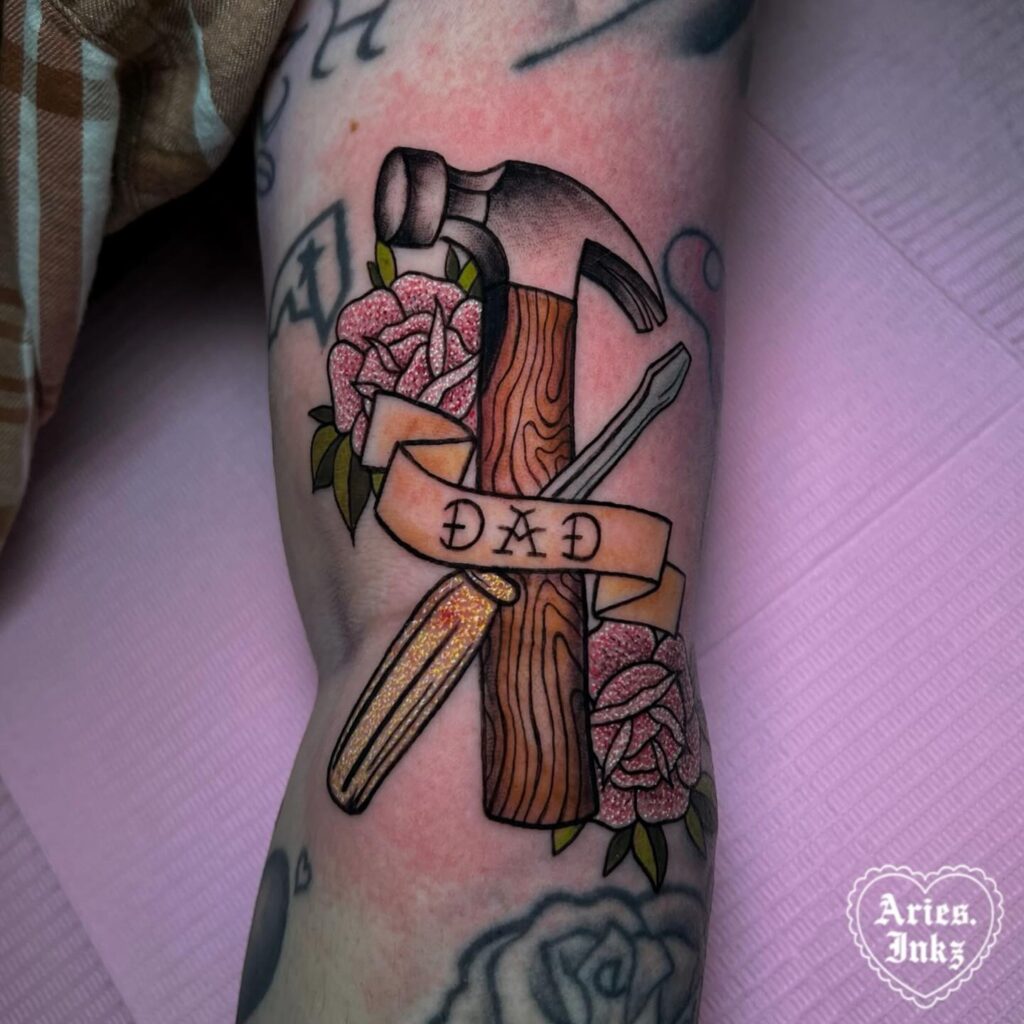 Dad’s Tools of the Trade Tattoo dad tattoo ideas tattoo