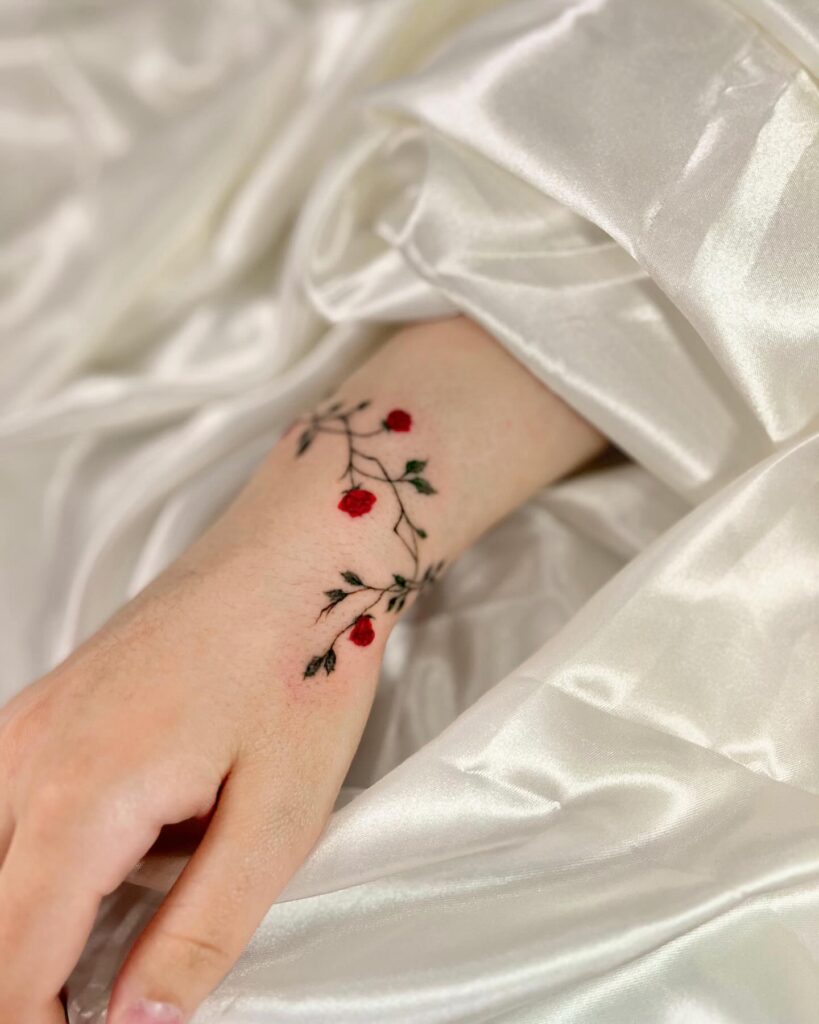 Minimal Branch Wrap Tattoo