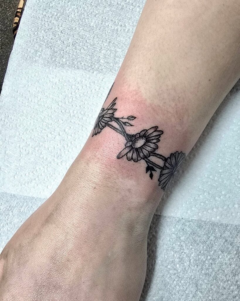 Whimsical Friendship Bracelet Tattoo