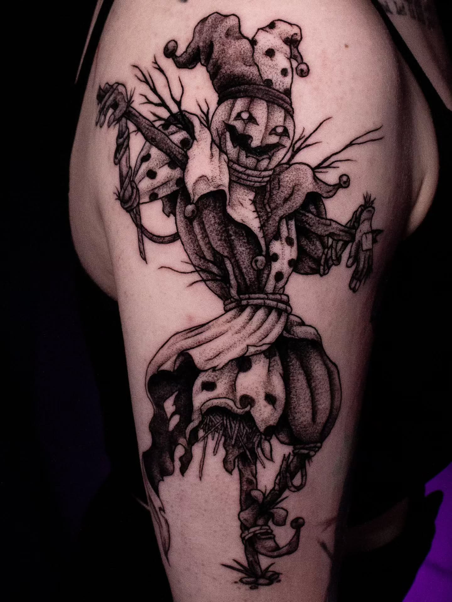 Gothic Fallen Angel Tattoo