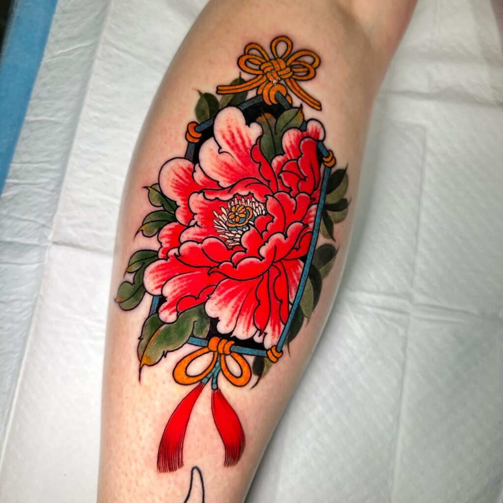 Decorative Frame Japanese Peony Tattoo japanese peony tattoos tattoo