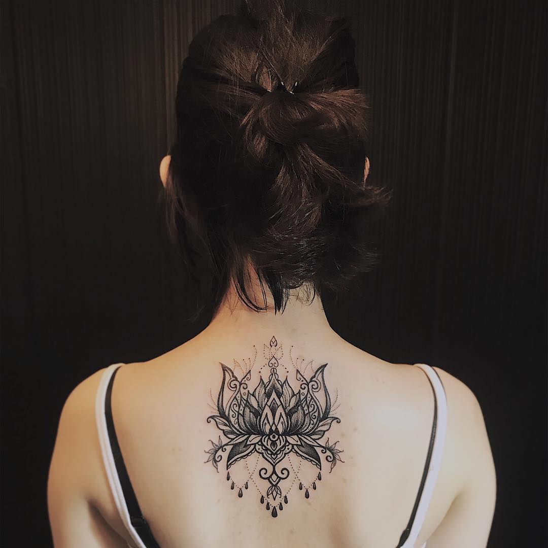 Decorative Lotus Mandala Tattoo lotus mandala tattoo ideas tattoo