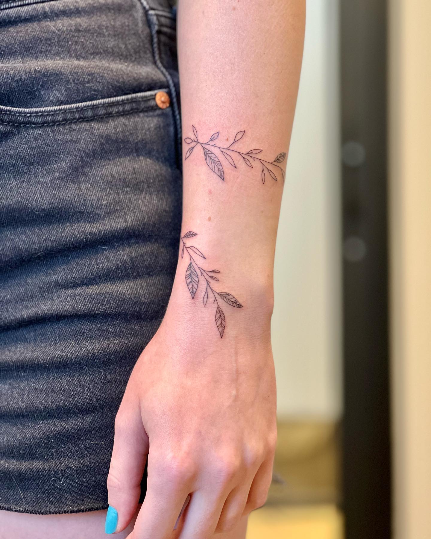 Golden Pothos Vine Tattoo on the Forearm vine tattoos tattoo