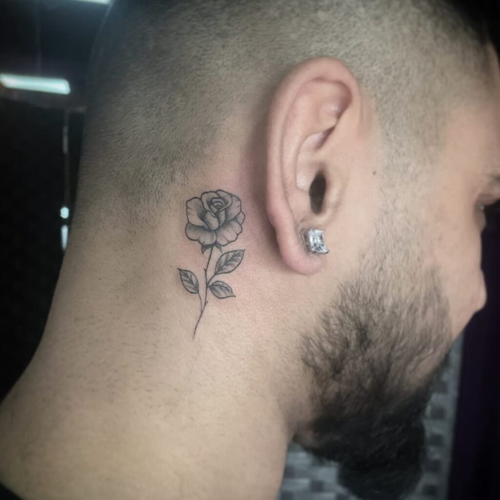 Small Compass Behind Ear Tattoo behind the ear tattoo ideas for men tattoo
